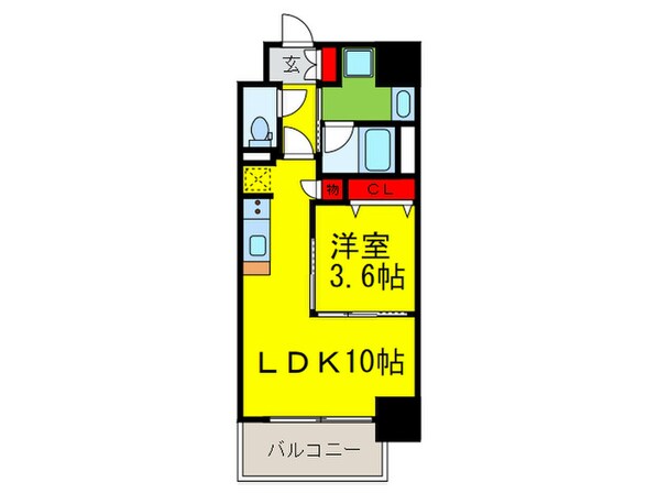 アーバネックス堂島の物件間取画像